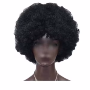 Short Afro Curly Hair Wigs Women Large Fluffy Synthetic Hair Short Full Wig for Party and Daily